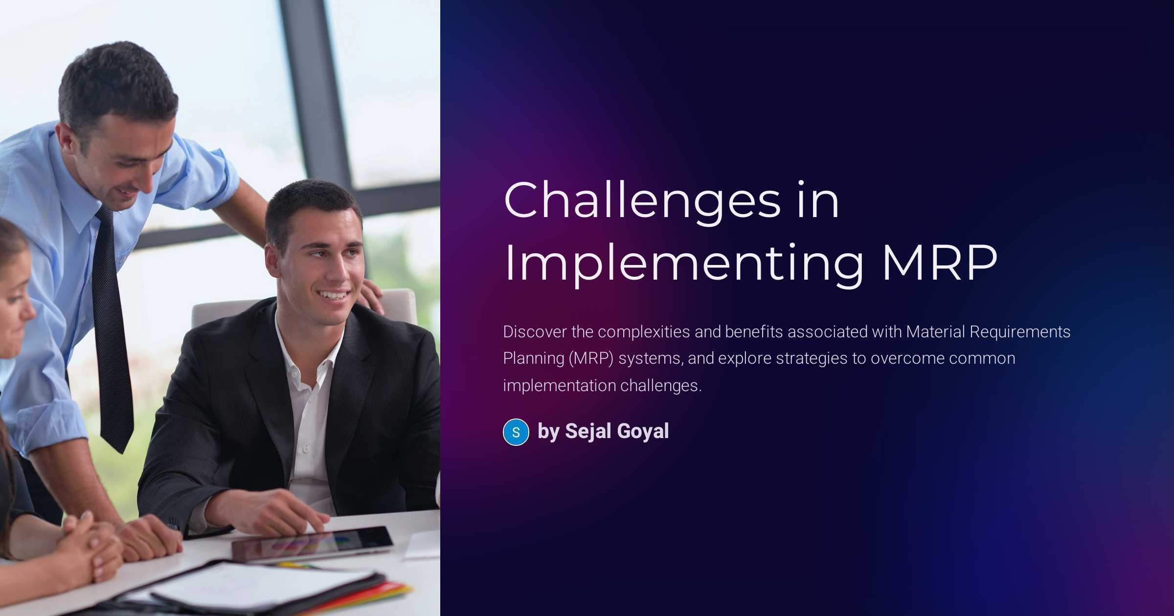 Mrp Systems For Small Manufacturing Business